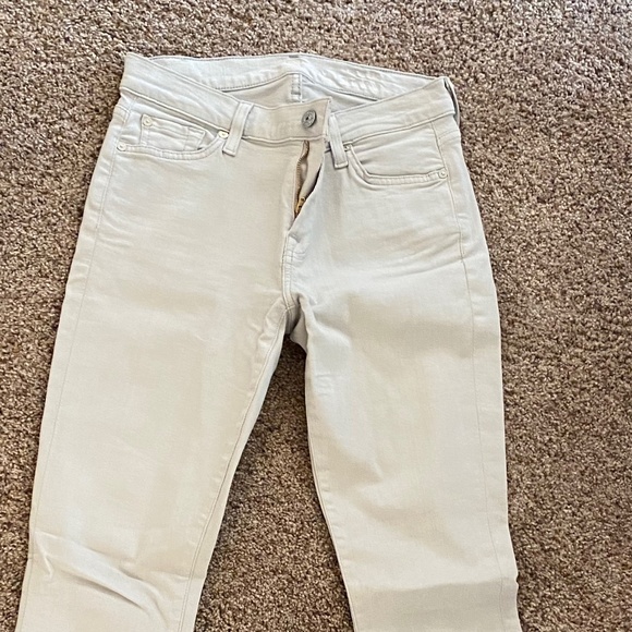 7 for All Mankind Ankle Skinny in grey size 27 - Picture 1 of 4